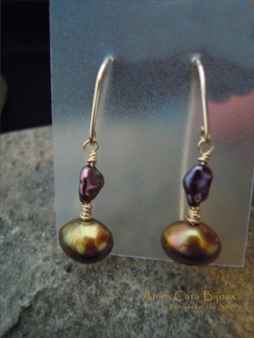 Goldfilled met zoetwaterparels