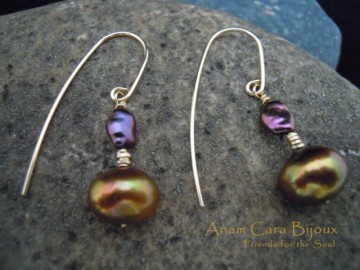 Goldfilled met zoetwaterparels