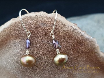 Goldfilled met zoetwaterparels