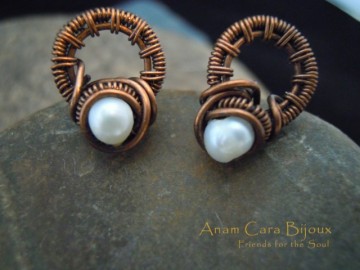 Koper met zoetwaterparel