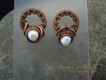 Koper met zoetwaterparel