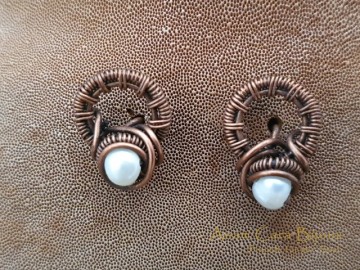 Koper met zoetwaterparel